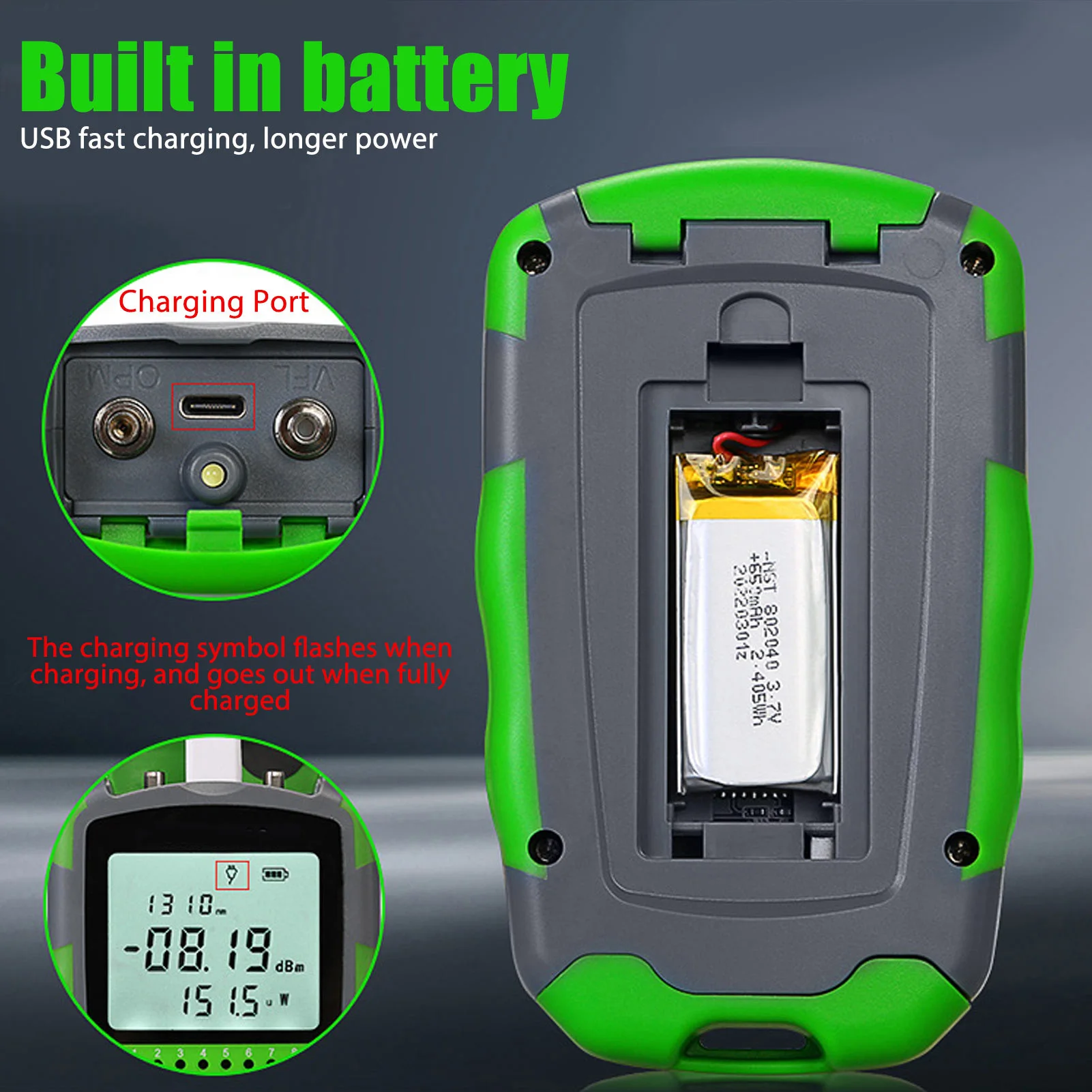 Power Supply Tester - Red Light Optic Cable Power Tester