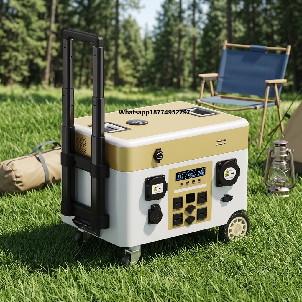 Power Supply - 5000Wh Portable Solar Generator Solar Panel