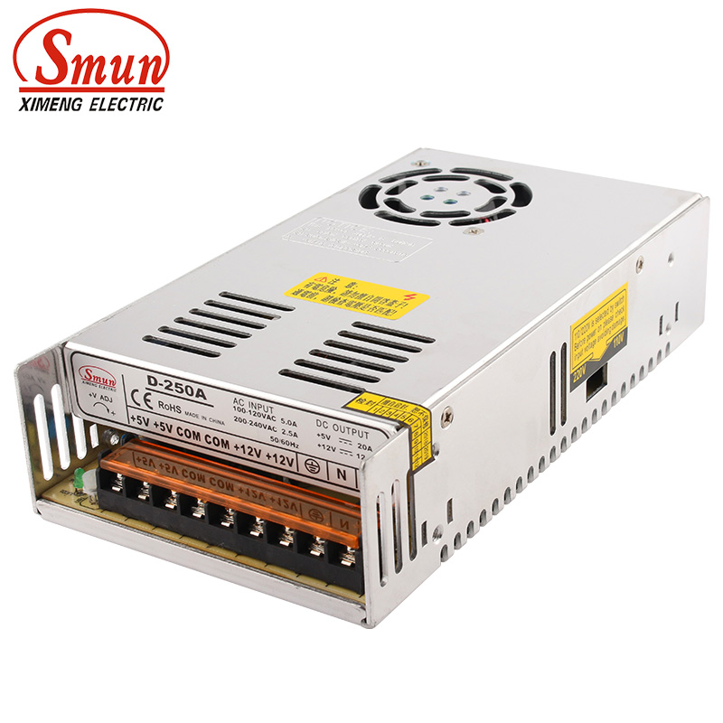 SMUN D-250A 250W 5V 12V Đầu Ra - đánh giá và giá Smps Power Supply