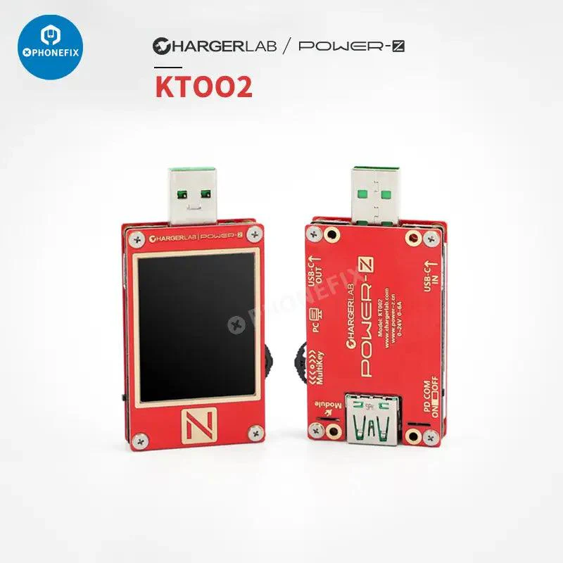 POWER-Z KM003C KT002 KM001 Typ - đánh giá và giá Power Supply Tester