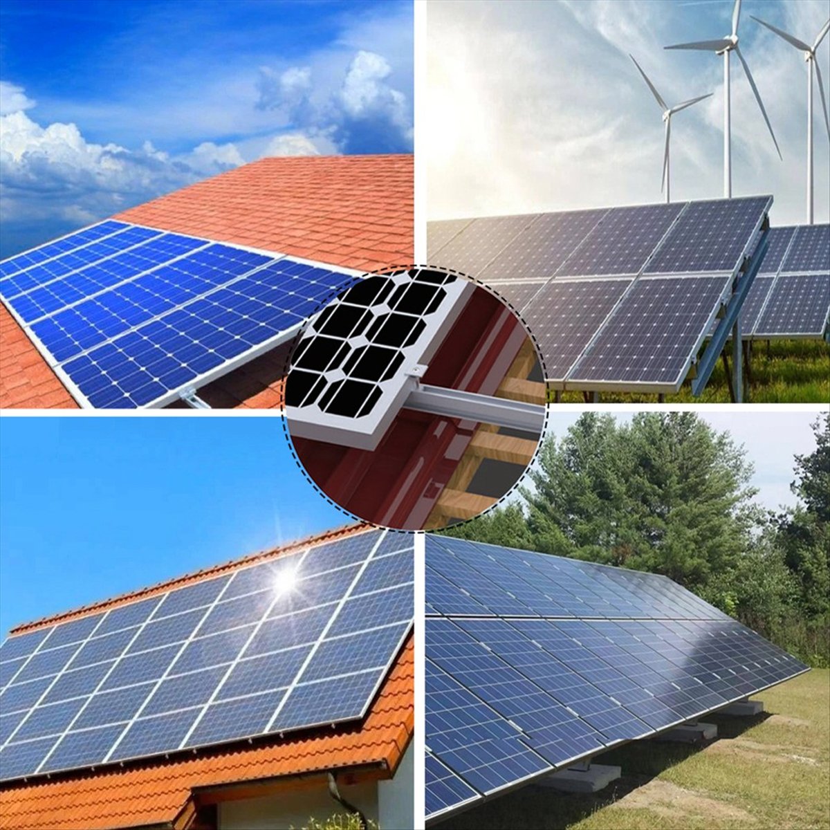 Solar Panel Mount Bracket Rail - đánh giá và giá Power Supply