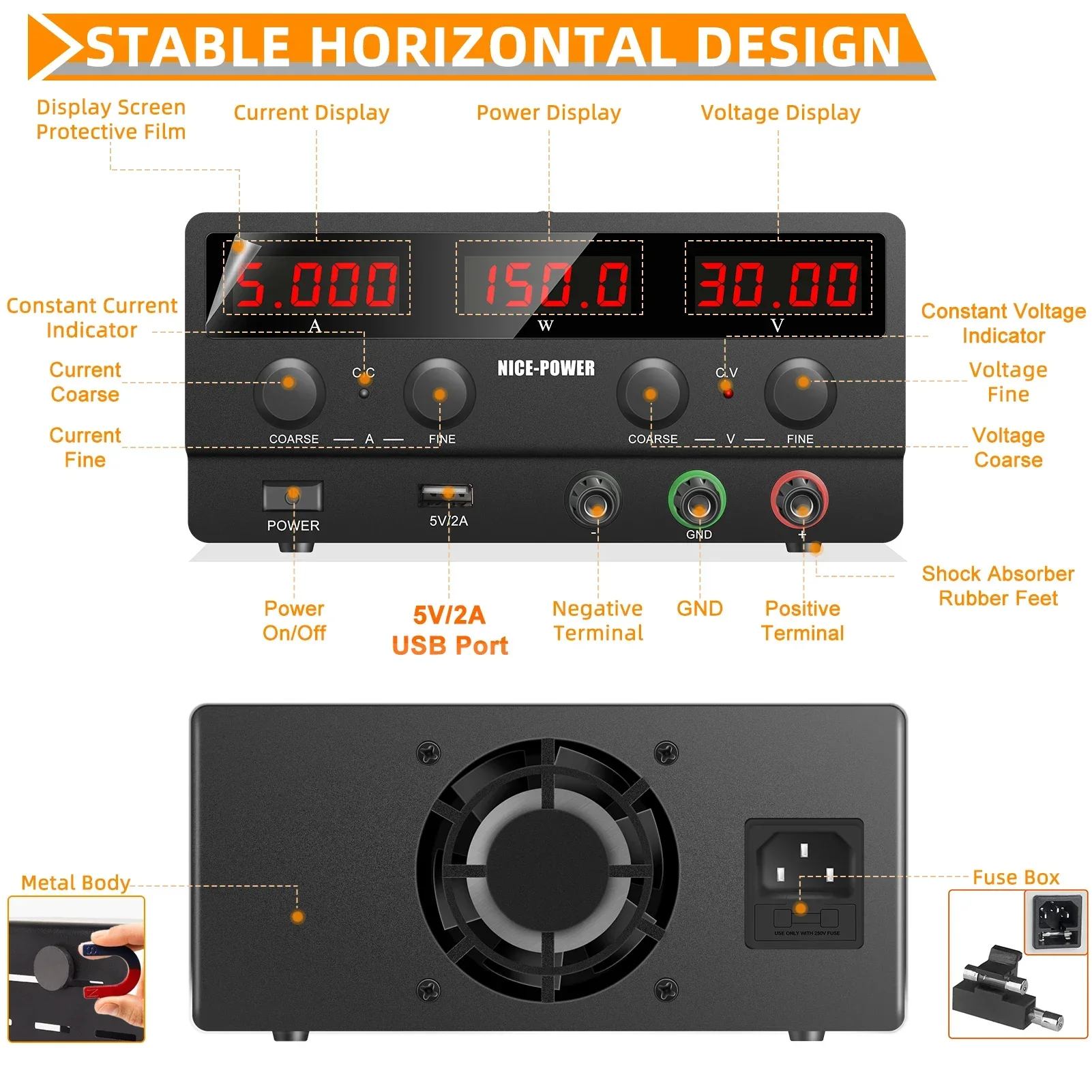 30V 5A 150W DC Power Supply NI - đánh giá và giá Smps Power Supply