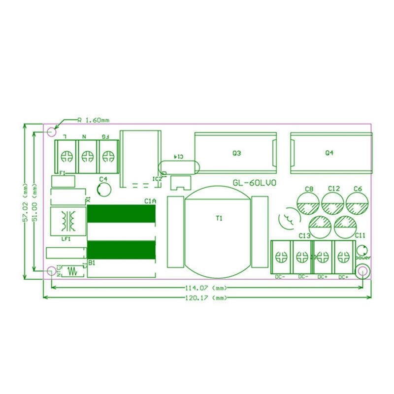 A73E-Bare Board 20W 5V 4A Swit - đánh giá và giá Dc Power Supply 12V
