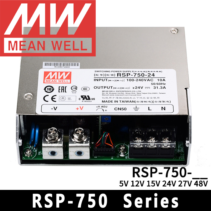 Mean Well RSP-750-5/12/15/24/2 - đánh giá và giá Power Supply 750W