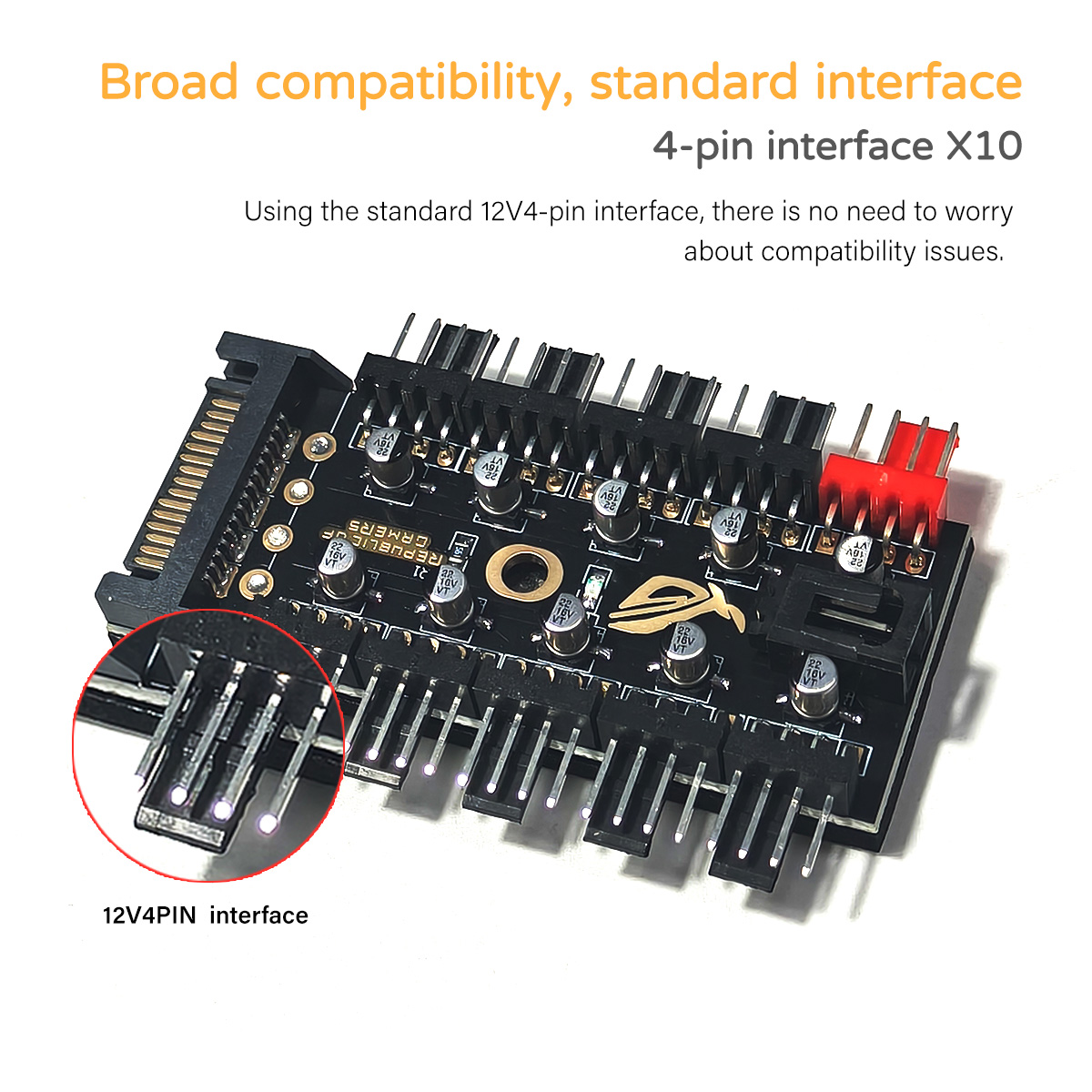 12V 4-Pin PWM Fan Controller H - đánh giá và giá Pc Power Supply