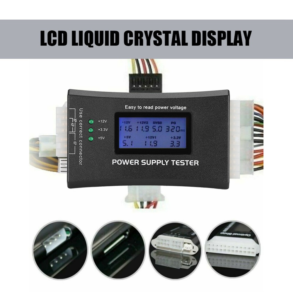 LCD Display ATX Power Supply T - đánh giá và giá Power Supply Tester