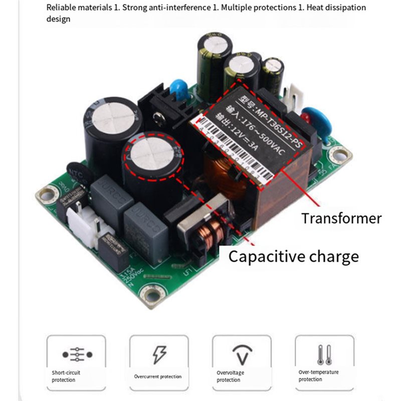 N13R-(Durable) ACDC 36W High V - đánh giá và giá Dc Power Supply 12V