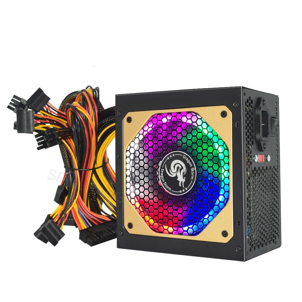 ATX 400W 600W 110-230V RGB 12V - đánh giá và giá Power Supply 750W