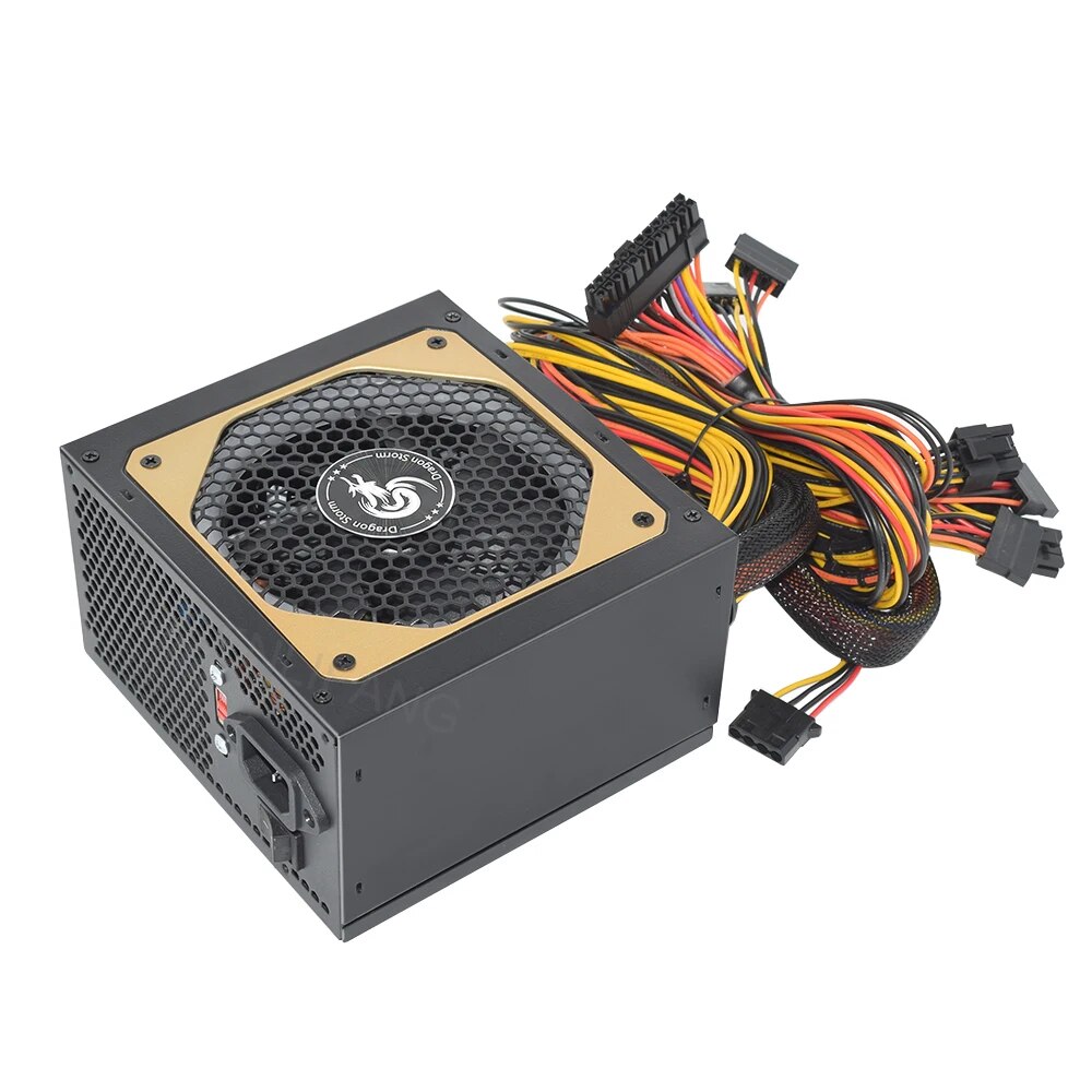 ATX 400W 600W 110-230V RGB 12V - đánh giá và giá Power Supply 750W