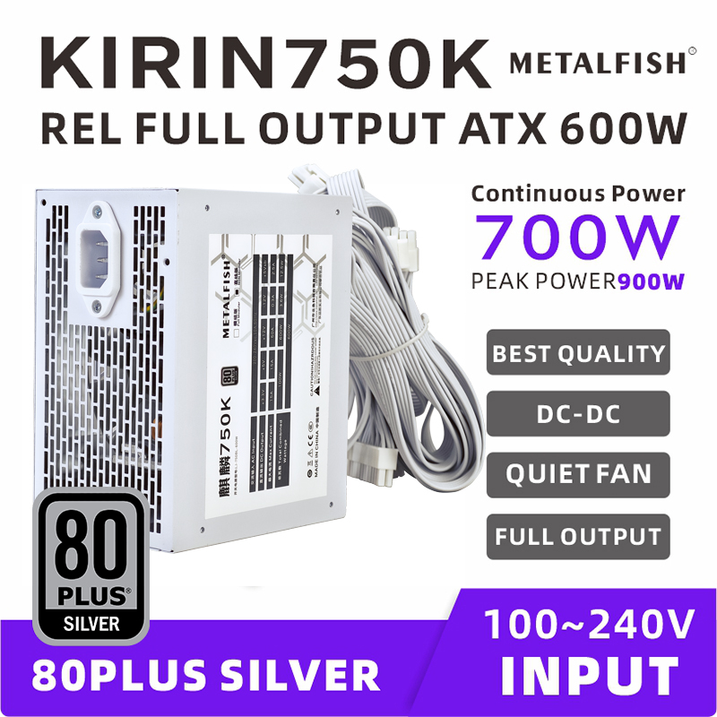METALFISH KIRIN750K White Chas - đánh giá và giá Power Supply 650W