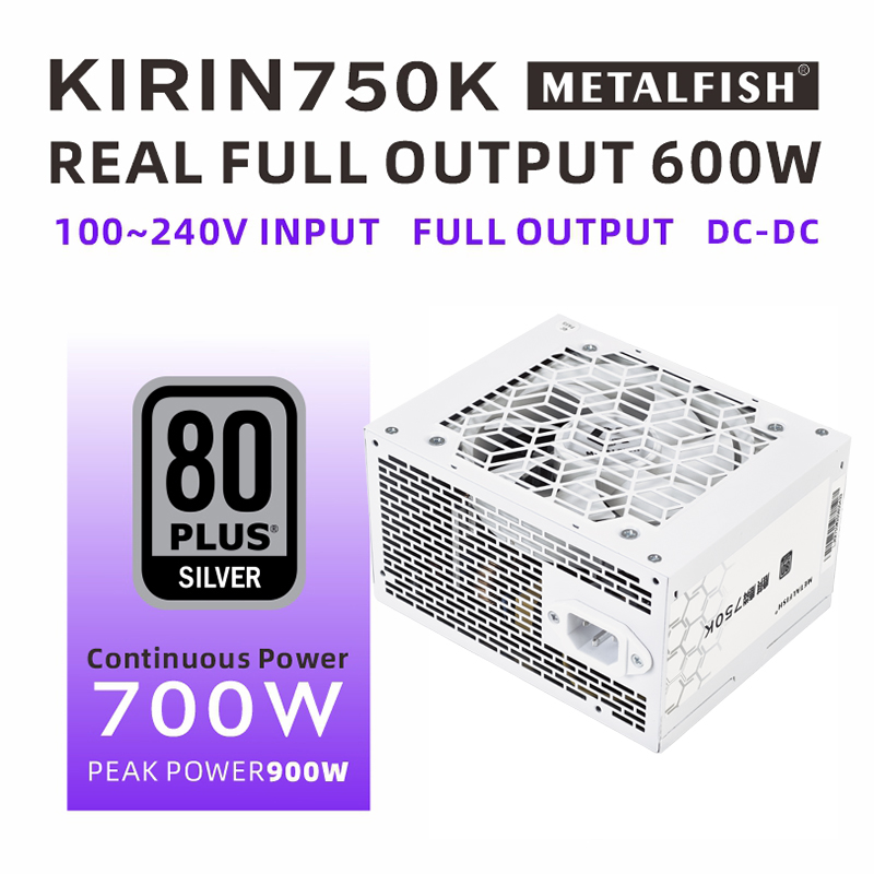 METALFISH KIRIN750K White Chas - đánh giá và giá Power Supply 650W