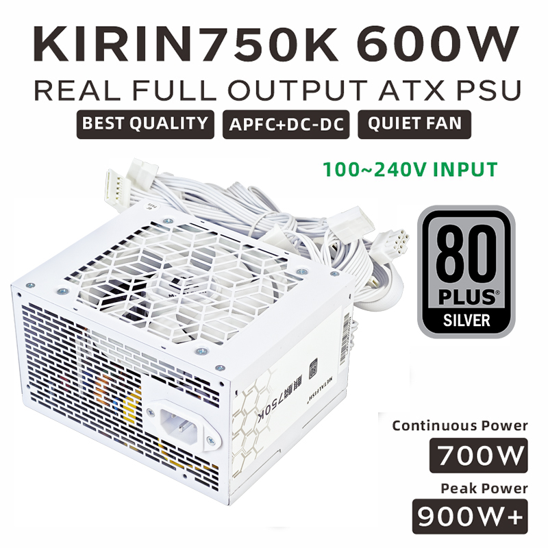 METALFISH KIRIN750K White Chas - đánh giá và giá Power Supply 650W