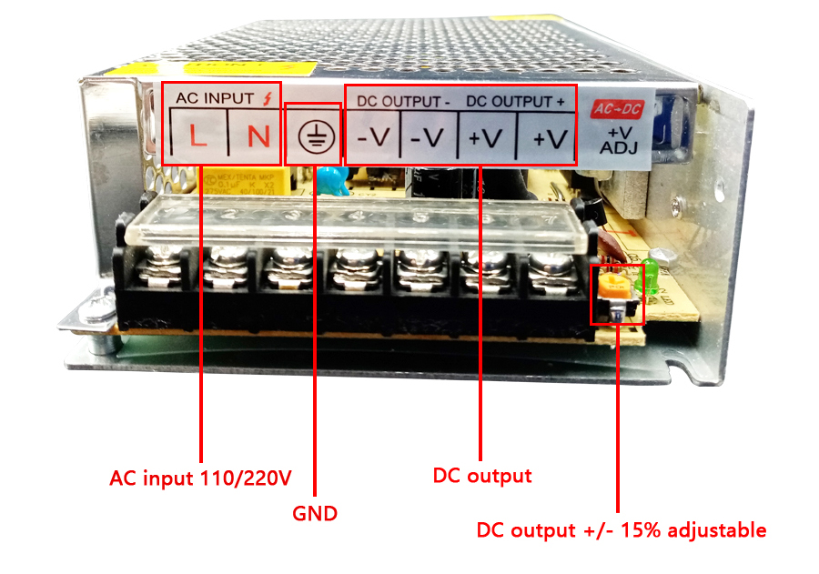 DC 5V 12V 24 V 36V SMPS 1A 2A  - đánh giá và giá Smps Power Supply