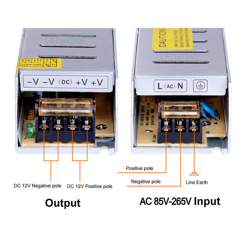 DC 5V 12V 24 V 36V SMPS 1A 2A  - đánh giá và giá Smps Power Supply