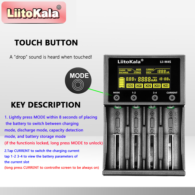 LiitoKala Lii-M4S Touch Charge - đánh giá và giá Power Supply Tester